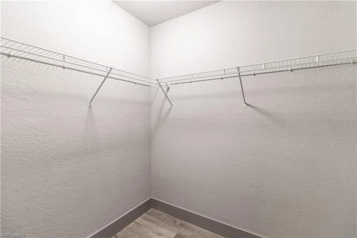 Spacious closet with wood-type flooring
