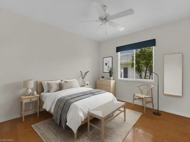 Hardwood-style flooring throughout