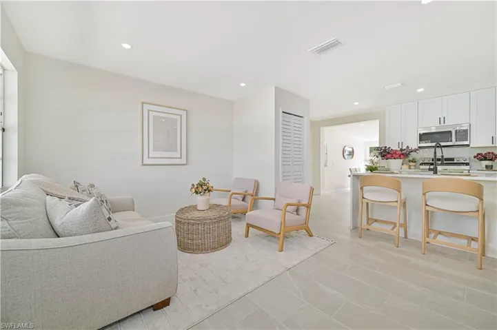 front sitting area and living room