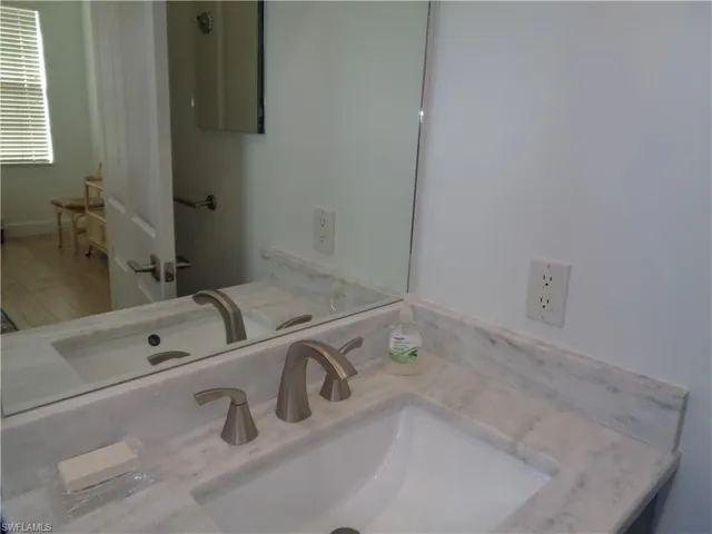 Bathroom featuring vanity
