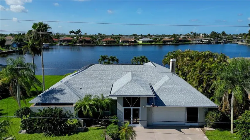 View from above of property featuring a large body of water
