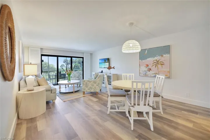 Dining room featuring light wood-style floors