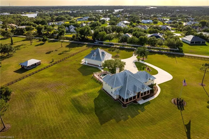 Birds eye view of property