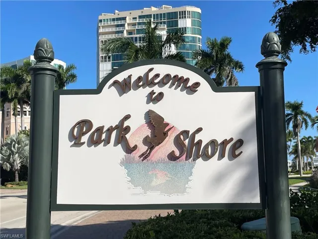 Welcome to Park Shore. Private Park Shore Neighborhood Beach Park available with annual fee