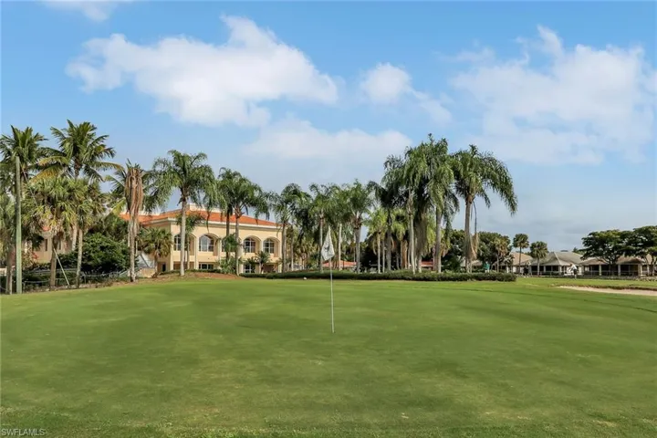 Surrounding community with a lawn
