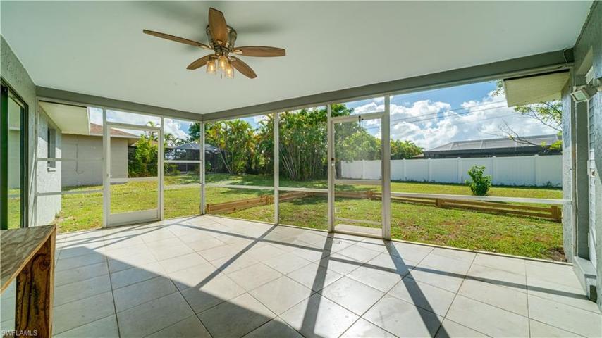 Screened lanai