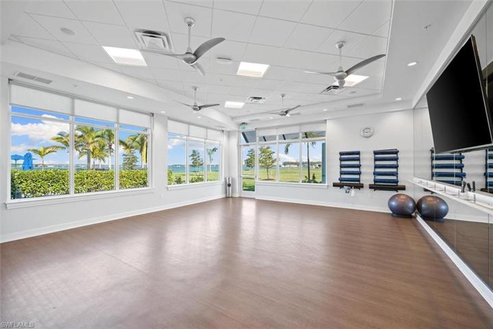 Community gym exercise room.