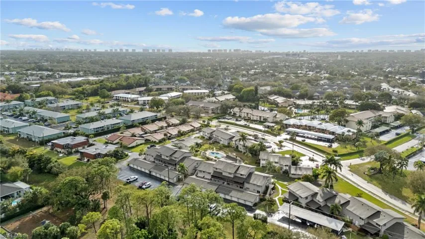 Bird's eye view of skyline