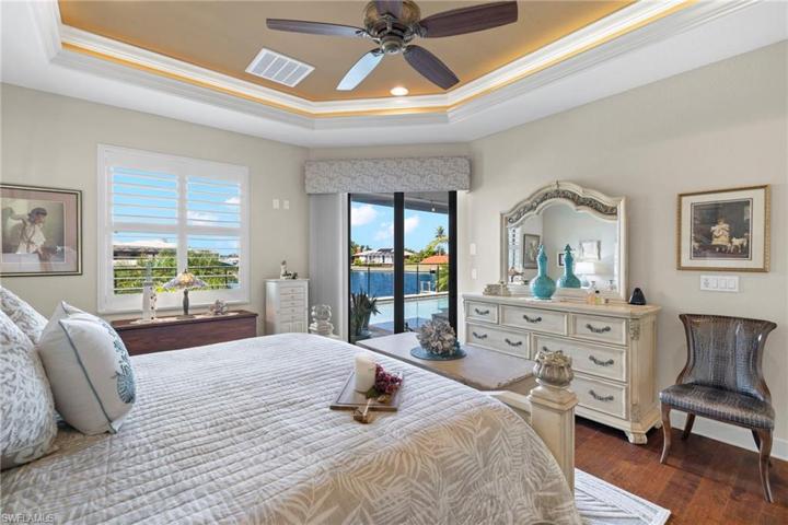 Master bedroom is private and split from the guest rooms - a true retreat!