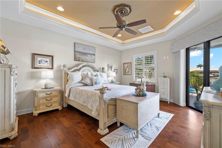Gorgeous hardwood floors, lighted tray ceiling, LARGE master bedroom and sliders out to the outdoor paradise!