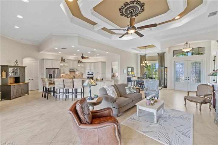 Kitchen is a French country dream!  Enjoy cooking or entertaining with plenty of surface space, cabinets and upgraded appliances!