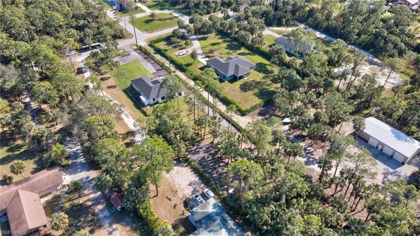 Birds eye view of property