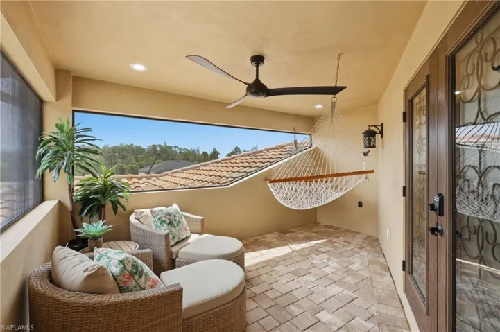 Private balcony off guest suite