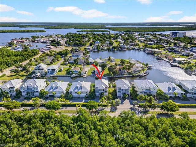 Aerial perspective of Goodland and the 10,000 Islands