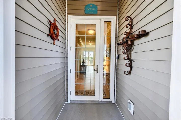 Doorway to property