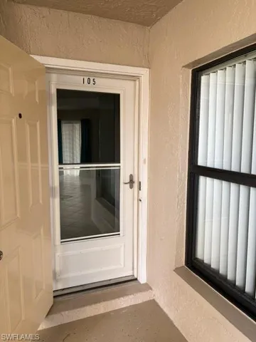 View of exterior entry