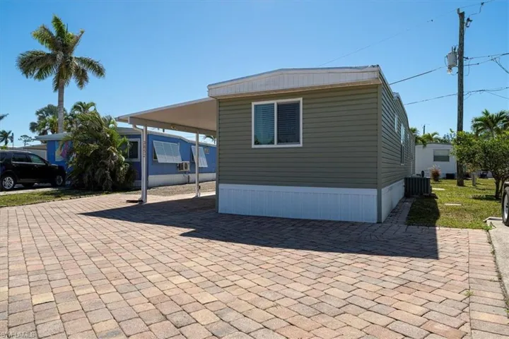 Paver driveway with extra parking space