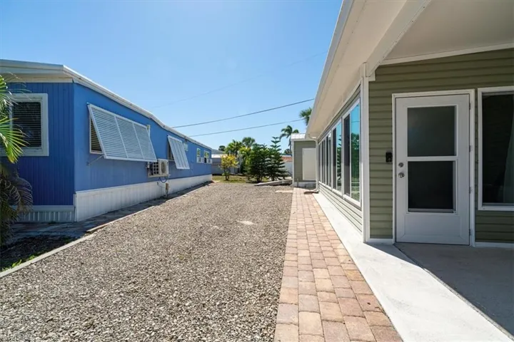 Paver driveway with extra parking space