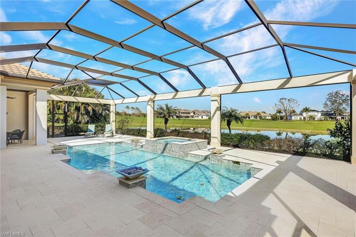 Concrete framed picture window pool enclosure sustained no damage from hurricane Ian