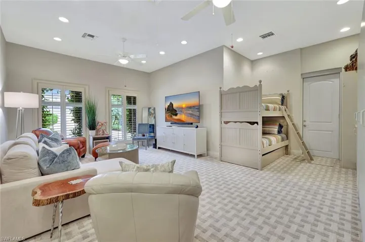 This Media/Bunk/Gathering Room was created for the Guest Area