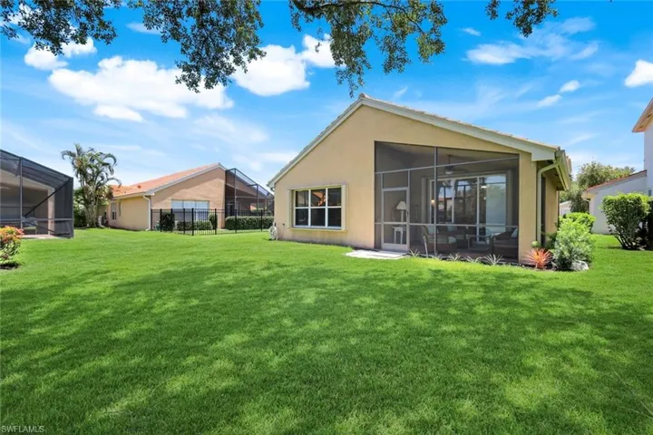 spacious backyard