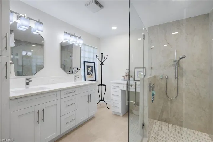 stunning and completely new master bathroom