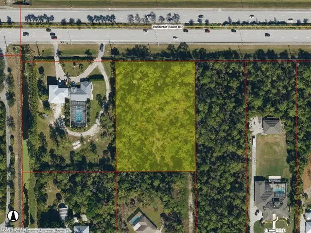 Aerial view of property's location featuring property boundaries highlighted