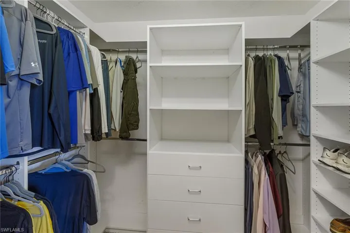 View of spacious closet