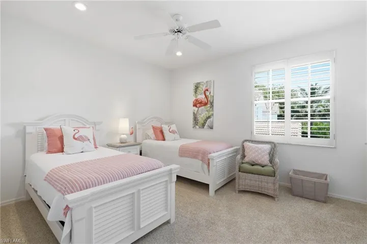 Flex/den space currently being utilized as an additional bedroom for guests.
