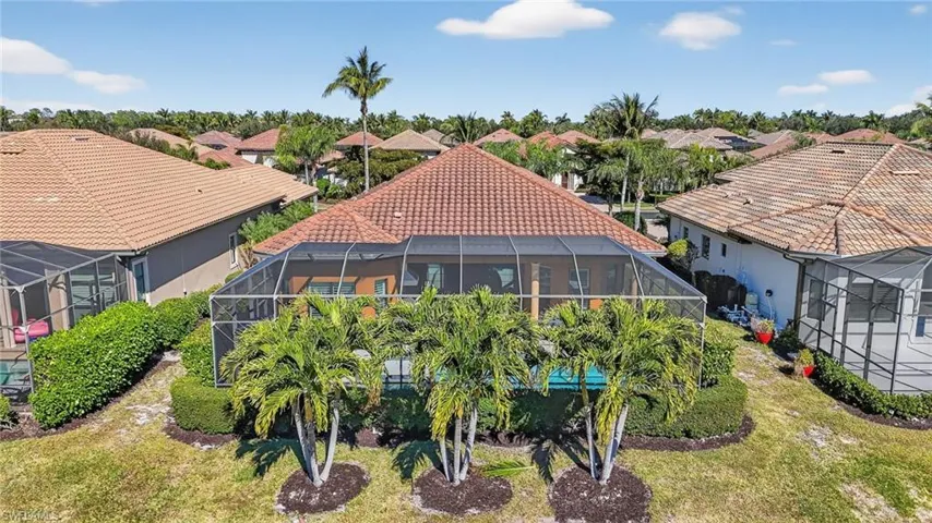 Aerial view of back of property
