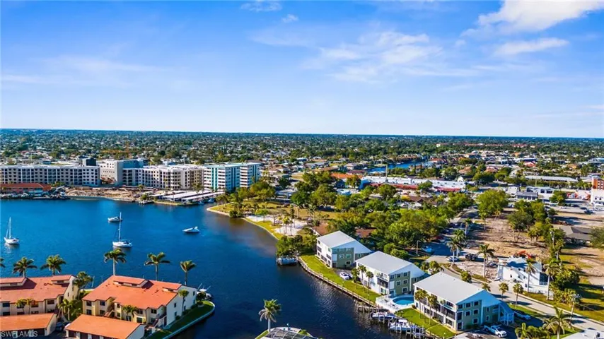 Bird's eye view of a large body of water