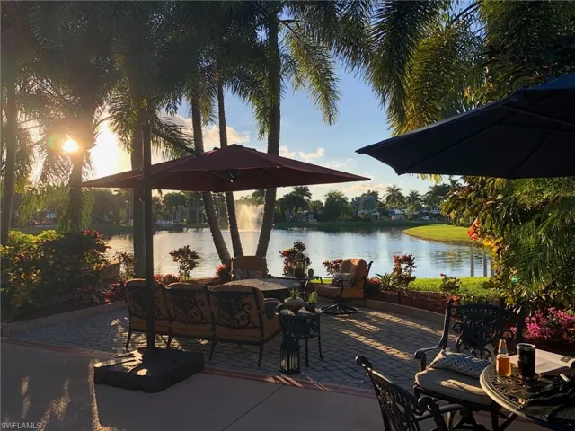 View of patio featuring a water view