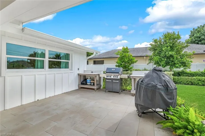View of patio / terrace featuring a grill