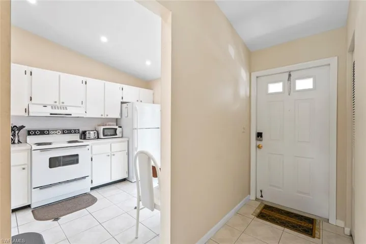 After entering the unit, step right into the kitchen