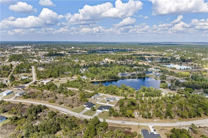 Bird's eye view of a large body of water