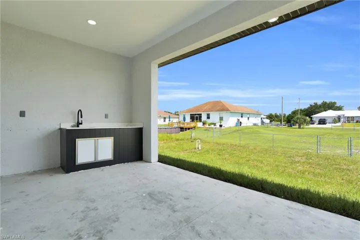 View of patio with a residential view
