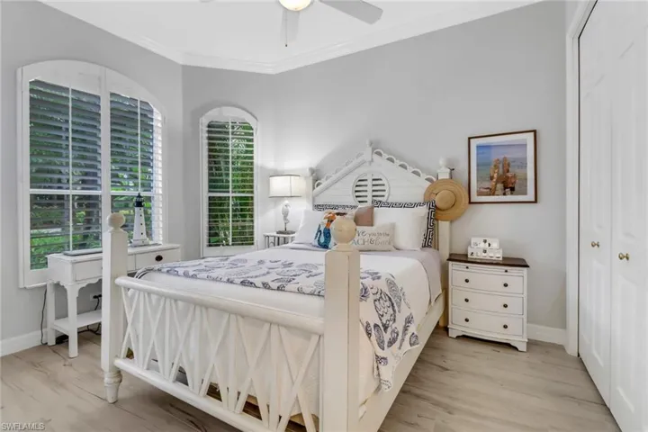 2nd Bedroom with sparkling fresh light and all tile floors.
