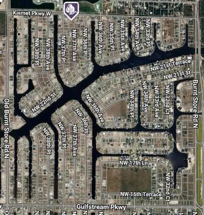 Aerial overview of property's location