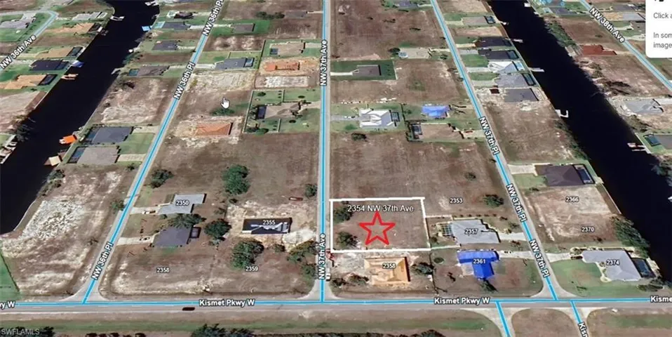 Map of property and surrounding area
