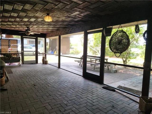 Rear screened patio