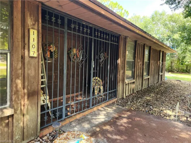 Iron gate front entry