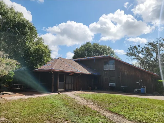 Rear view of home.