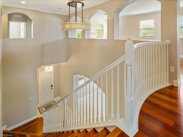 Grand two-story foyer...