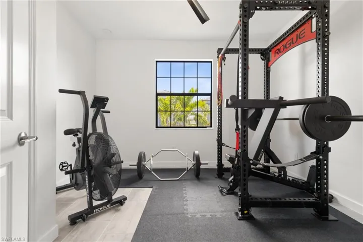 View of exercise area