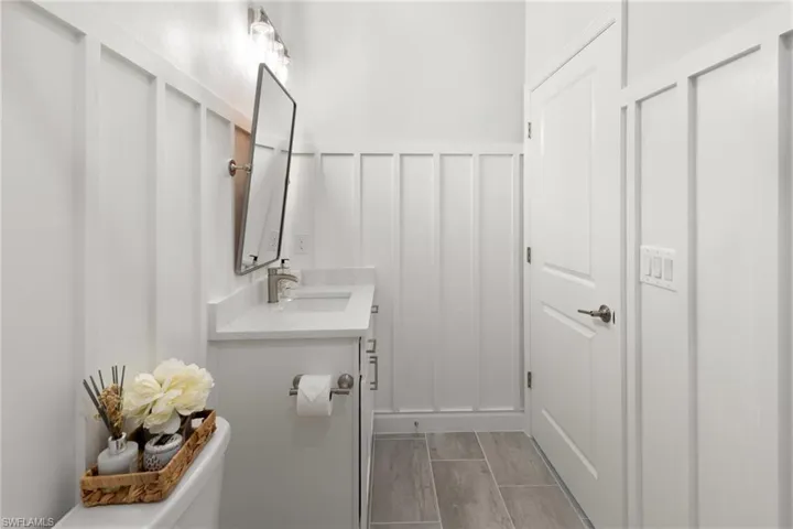 Bathroom featuring vanity