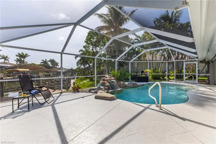Outdoor pool featuring a patio area