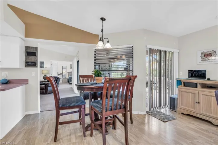Breakfast area that is great for cards/games