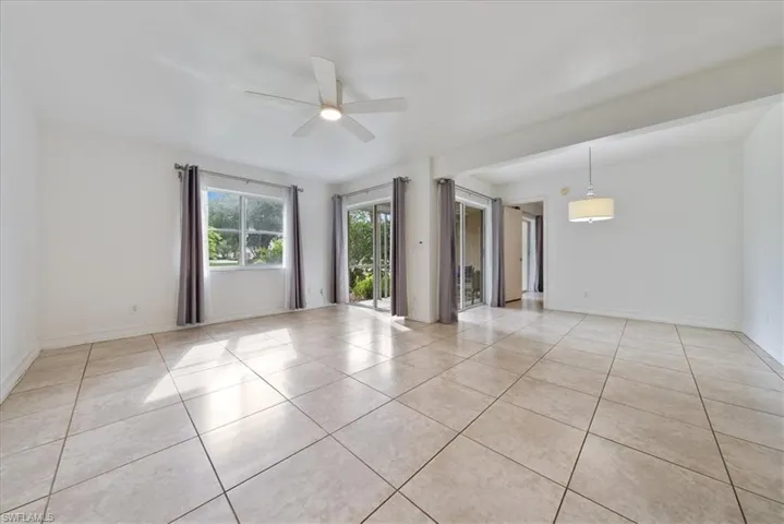 Open concept living room dining room