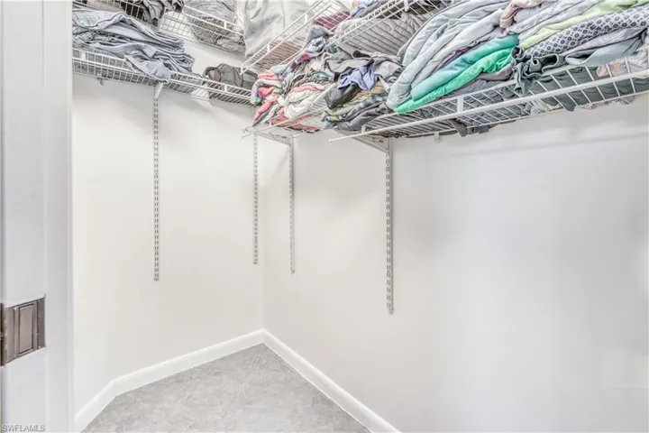 View of spacious closet