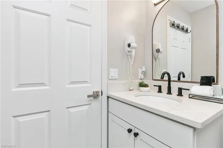Bathroom featuring vanity